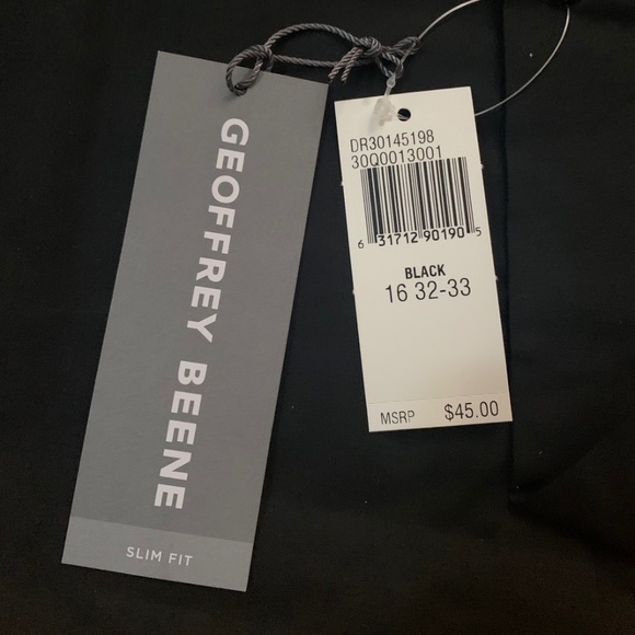 Black long sleeve dress shirt - Picture 2 of 3